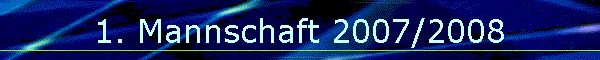 1. Mannschaft 2007/2008