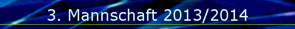3. Mannschaft 2013/2014