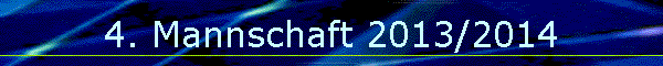 4. Mannschaft 2013/2014