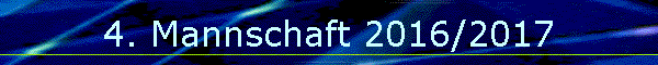 4. Mannschaft 2016/2017