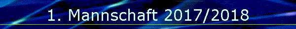 1. Mannschaft 2017/2018