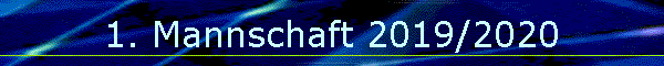 1. Mannschaft 2019/2020