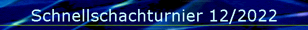 Schnellschachturnier 12/2022