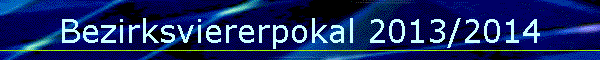 Bezirksviererpokal 2013/2014