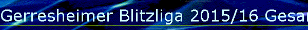 Gerresheimer Blitzliga 2015/16 Gesamt